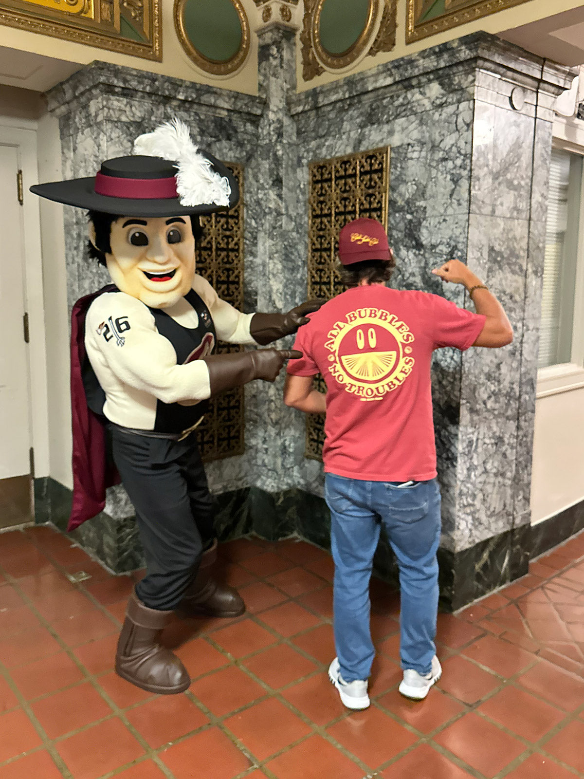 Smiley Face Tee (Crimson)