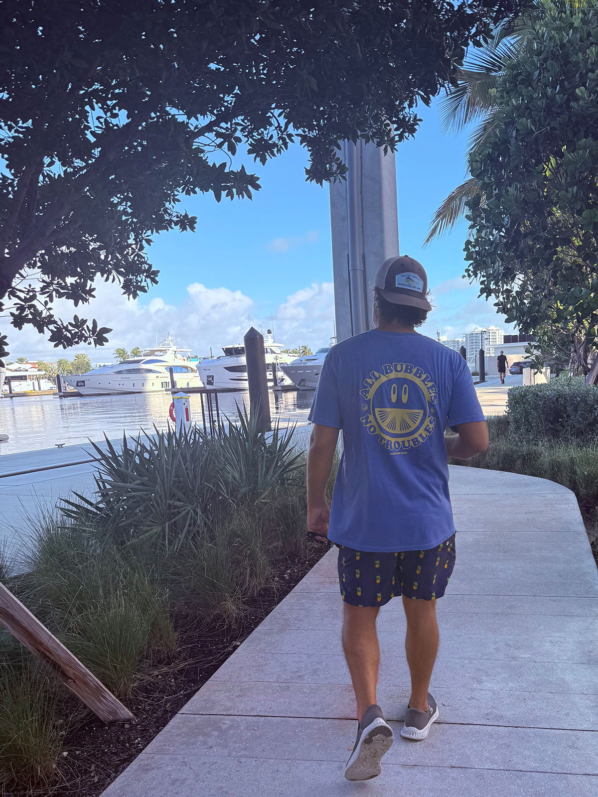 Smiley Face Tee (Florida Blue)