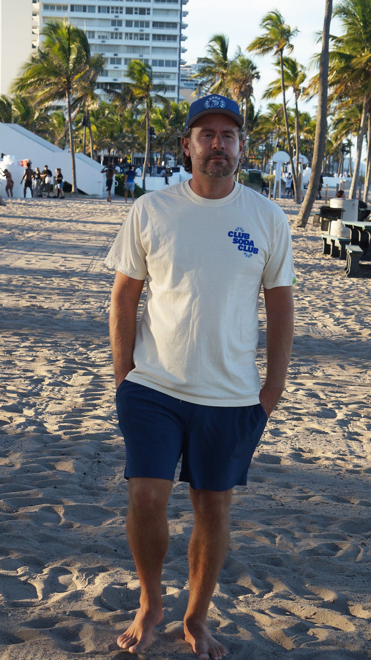 Club Soda on the Rocks Tee (Cream)