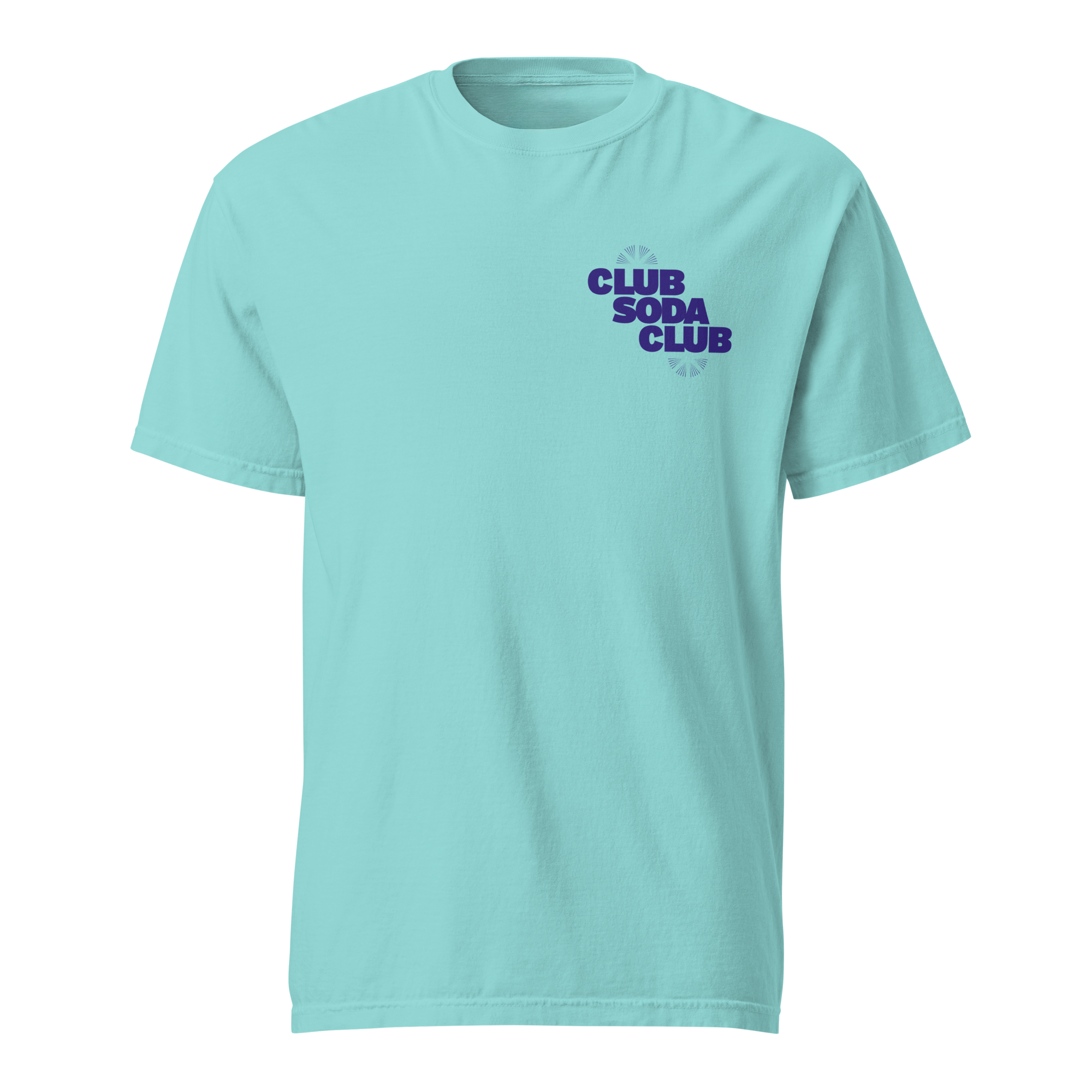 Club Soda on the Rocks Tee (Lagoon Blue)